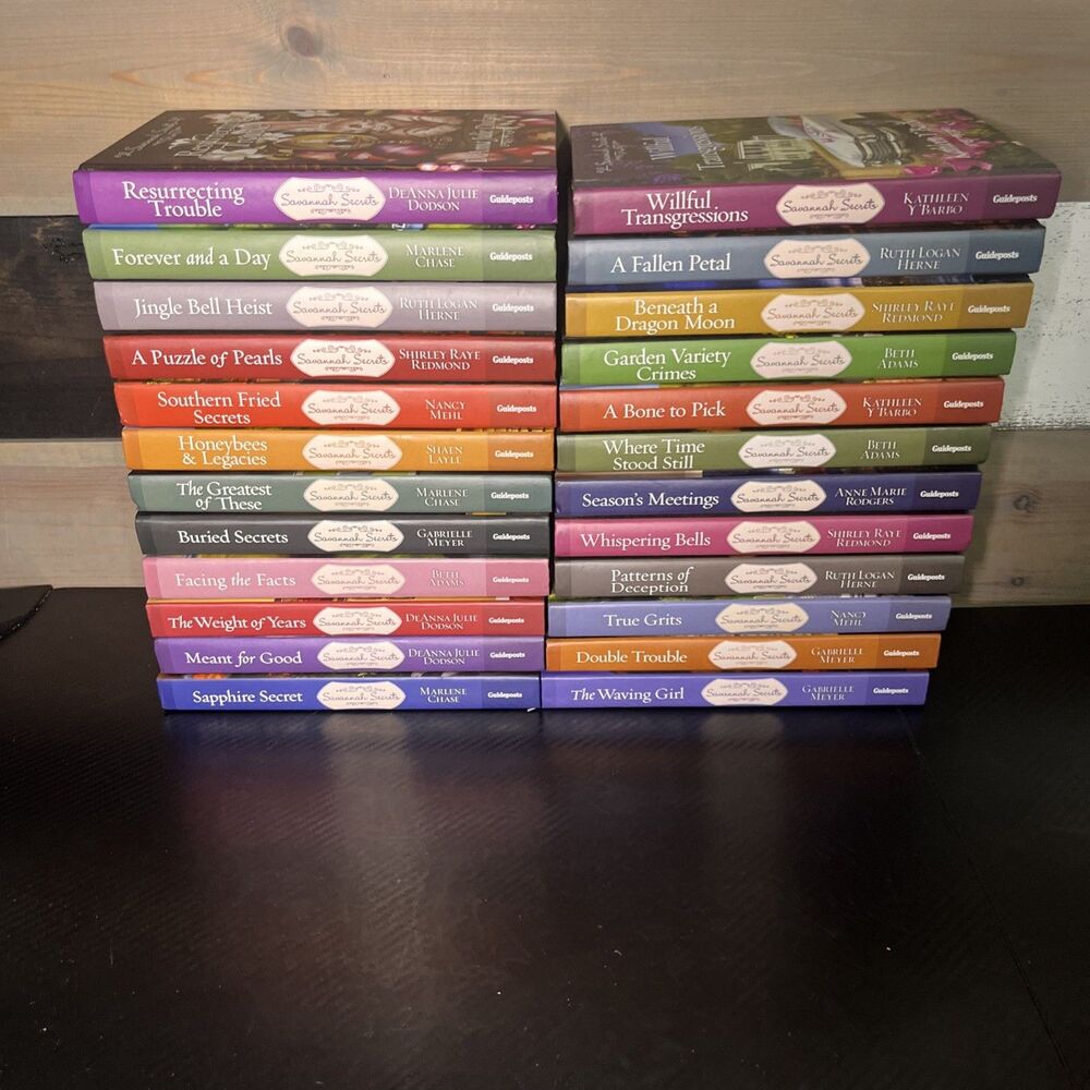 Savannah Secrets Lot of 24 HC Christian Mystery Series Guideposts Cozy